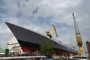 Hạ thủy tàu khu trục tàng hình hiện đại nhất Ấn Độ