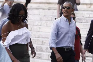 Ông Trump công du tới Ý, nhà Obama đã đến trước