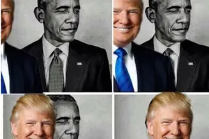 Ông Trump đưa ảnh chế 'ăn mặt' ông Obama