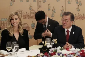 Cô Ivanka Trump ăn tối cùng Tổng thống Moon Jae-in