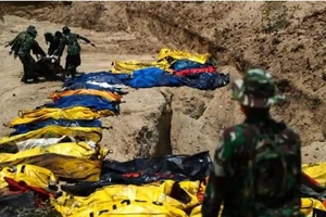 Thảm họa Indonesia: Đang đào hố chôn tập thể thứ hai