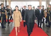 Vợ ông Kim Jong-un không sang Việt Nam cùng chồng