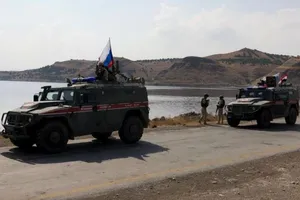 Video đoàn xe chở gần 300 quân cảnh Nga đến Syria