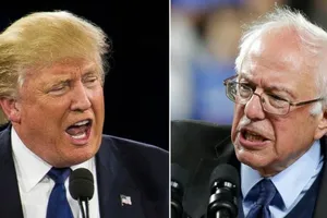 Tổng thống Mỹ Donald Trump (trái) và ông Bernie Sanders. Ảnh: ABC NEWS