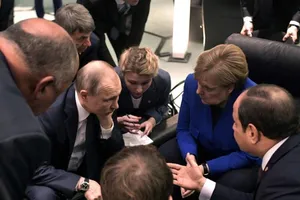 Lãnh đạo thế giới tập trung về Berlin (Đức) ngày 19-1 họp bàn về Libya. Ảnh: KREMLIN.RU