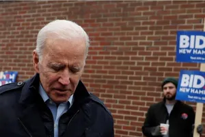Ông Joe Biden lại vừa thất thế trong cuộc bầu cử sơ bộ tại bang New Hampshire (Mỹ) ngày 11-2. Ảnh: REUTERS
