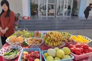 Nhiều loại trái cây nhập khẩu được bày bán ở Bình Nhưỡng. Ảnh: NK News