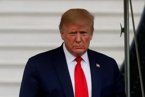 Tổng thống Mỹ Donald Trump tại Nhà Trắng ngày 1-5. Ảnh: REUTERS