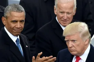 (Từ trái qua): Tổng thống Barack Obama, Phó Tổng thống Joe Biden, Tổng thống Donald Trump. Ảnh: THE WESTERN JOURNAL