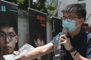 Hoàng Chi Phong đã bị loại tên khỏi danh sách ứng viên tham gia tranh cử vào hội đồng lập pháp Hong Kong. Ảnh: Xiaomei Chen/ SCMP