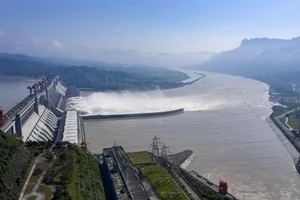 Đập Tam Hiệp. Ảnh: TÂN HOA XÃ chụp và công bố