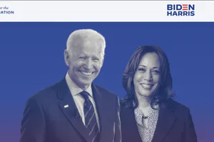 Ông Biden và bà Harris sẽ chính thức ra mắt liên minh tranh cử tổng thống vào ngày 12-8. Ảnh chụp màn hình từ trang JOEBIDEN.COM