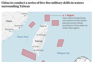 Xác định cụ thể 6 khu vực quanh Đài Loan mà TQ tập trận