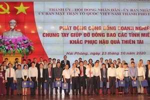 Hải Phòng ủng hộ 120 tỷ đồng cho 6 tỉnh miền Trung lũ lụt