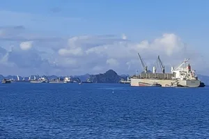 Khu vực biển cảng Hòn Nét ở TP Cẩm Phả, Quảng Ninh. Ảnh: BHH