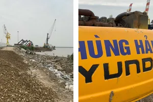 San lấp trái phép đất quy hoạch tại bến phà Đình Vũ