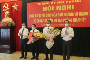 Hải Phòng tiếp tục điều động, bổ nhiệm nhiều cán bộ chủ chốt
