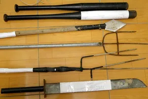 Hung khí của vụ án. Ảnh: Công an Ninh Thuận.