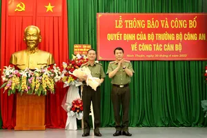 Khánh Hòa và Ninh Thuận có tân Giám đốc Công an tỉnh