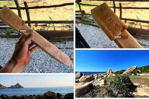 Xác minh nguồn gốc cọc nhựa có chữ Trung Quốc ở bán đảo Đầm Môn