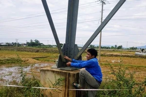 Đang chở các thanh giằng đường dây 110kV mang đi bán thì bị bắt