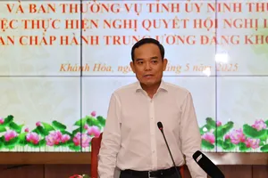 Đoàn công tác Bộ Chính trị làm việc với Khánh Hòa, Ninh Thuận về sáp nhập tỉnh