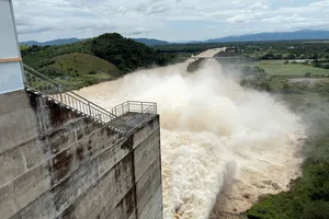 Hồ thủy lợi lớn nhất tỉnh Khánh Hòa giảm lưu lượng xả lũ