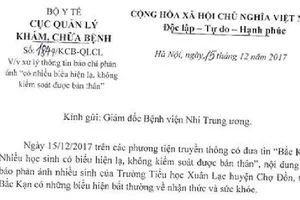 Học sinh mắc bệnh lạ: Ngất, hung dữ bất thường 