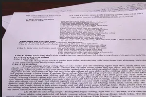 Giao cho công an thí sinh chụp ảnh đề Văn đăng lên mạng