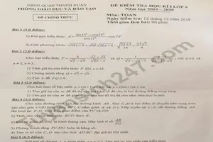 Toàn bộ HS lớp 9 của 1 quận phải thi lại môn Toán vì điểm kém