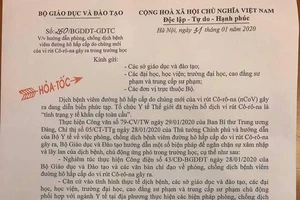 Bộ GD&ĐT giao quyền các sở tự quyết cho HS nghỉ học
