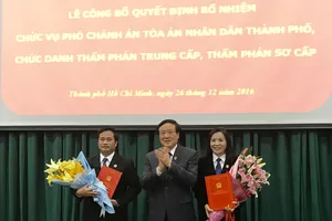 TAND TP.HCM có hai phó chánh án mới
