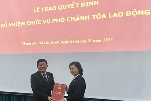 Tòa Lao Động TP.HCM có thêm nữ phó chánh tòa