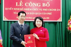 Nhân sự mới quận Tân Phú, TP. Hồ Chí Minh