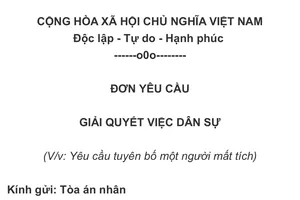 Đại gia Minh Nhựa yêu cầu tòa tuyên bố 'vợ mất tích theo luật'