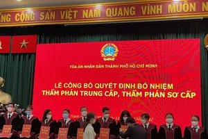 TP.HCM: Bổ nhiệm 40 thẩm phán sơ cấp và trung cấp 