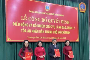 Nhân sự mới Tòa án Nhân dân TP.HCM
