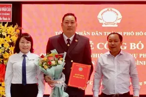 Nhân sự mới TAND huyện Bình Chánh, TP.HCM