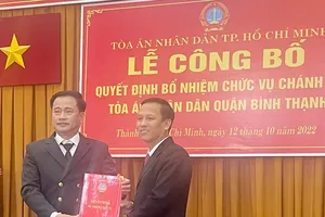 Quận Bình Thạnh, TP.HCM có tân Chánh án