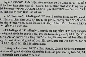 Sản xuất mũ bảo hiểm Nón Sơn giả, bán 50.000 đồng