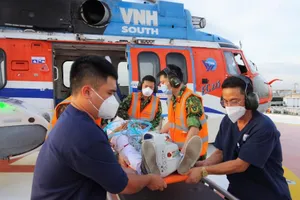 Huấn luyện cấp cứu bằng trực thăng đầu tiên tại TP.HCM