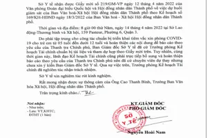 Buổi giám sát của HĐND hủy do thiếu thành phần: Sở Y tế gửi thư xin lỗi