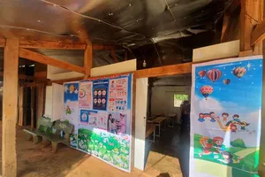 Trường tận dụng phòng học xuống cấp, phụ huynh lo lắng 