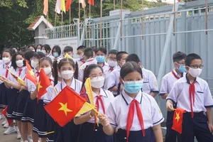 Học sinh lớp 1 tựu trường sớm 2 tuần trước ngày khai giảng