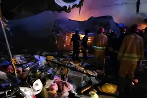 TP.HCM: Cháy lớn các ki-ốt tại chợ Thanh Đa