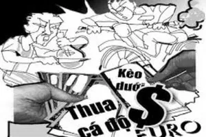 Bắt cặp vợ chồng tổ chức cá độ bóng đá qua Internet