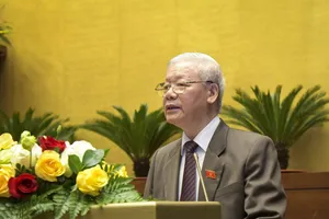 Tổng bí thư, Chủ tịch nước Nguyễn Phú Trọng. Ảnh CTV