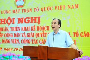 Mặt trận sẽ giám sát công tác cán bộ