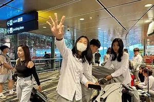 Đội tuyển nữ Việt Nam ngày đầu ở New Zealand 