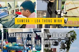 Trị nạn lấn chiếm lòng lề đường bằng camera và loa thông minh